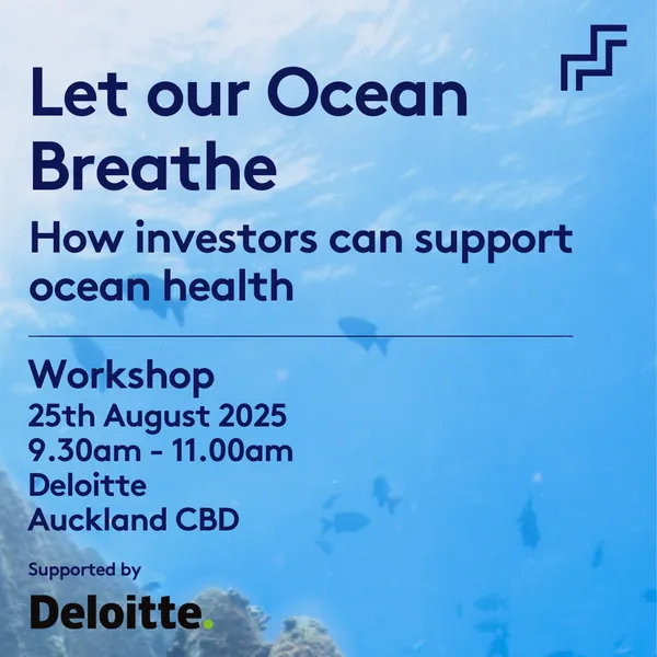 Workshop: Let our Oceans Breathe: How Investors can support ocean health